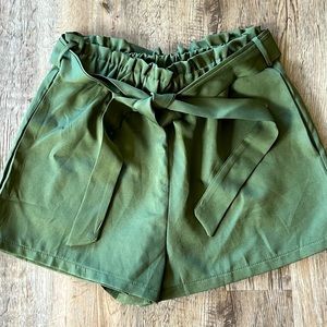 Paperbag waist shorts